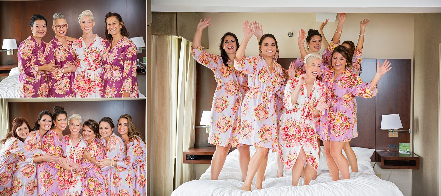 matching bridal party robes
