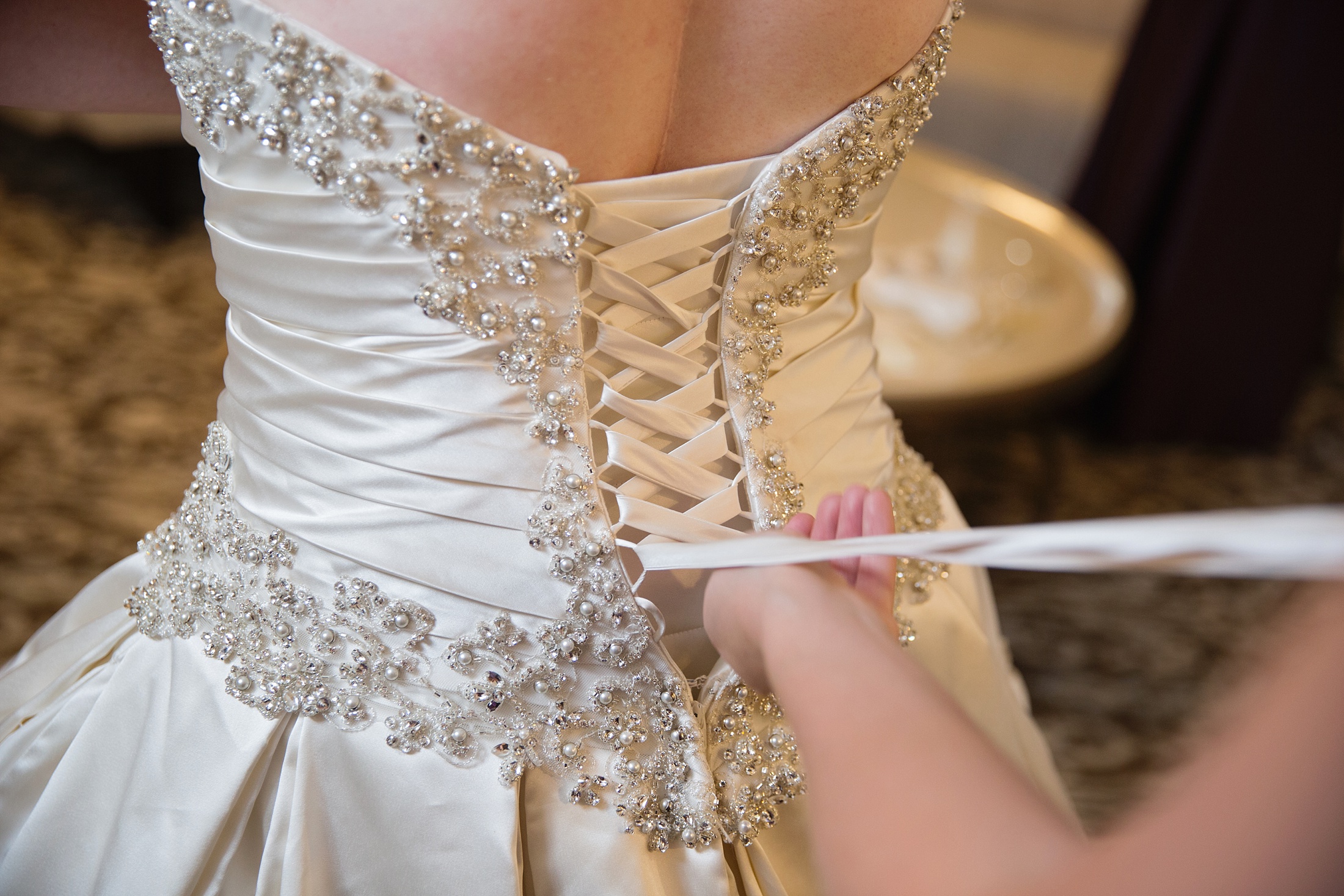 wedding dress, lace up bodice, bride