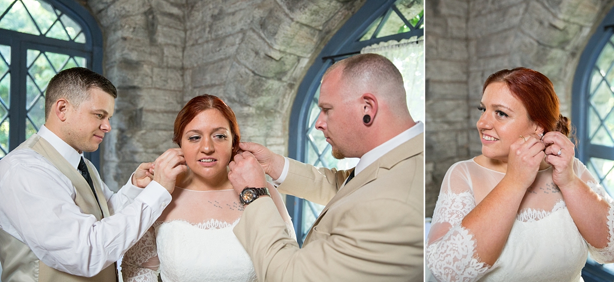 beardslee castle, little falls, ny, sarah heppell photography, bride gets ready in beardslee castle bridal suite