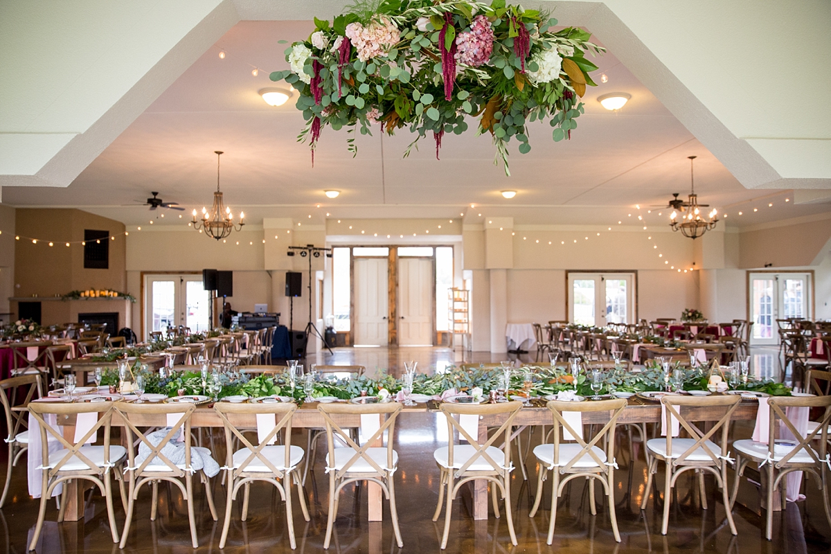 chantelle marie lakehouse and celebration venue, sarah heppell photography, whistlestop florist reception decor, mlh events reception decor, maroon, blush and greenery decor