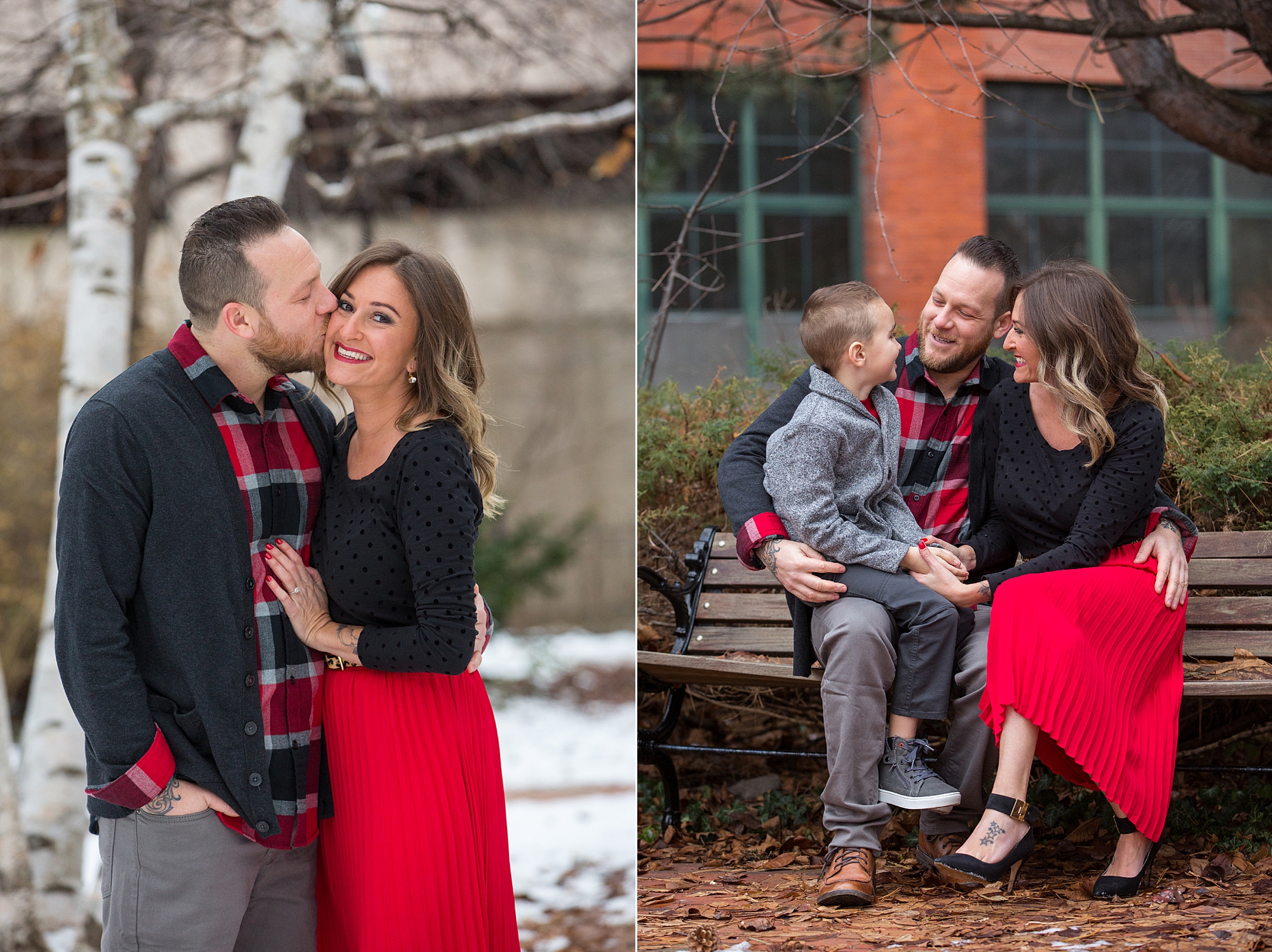 Franklin Square Winter Engagement Session Syracuse NY