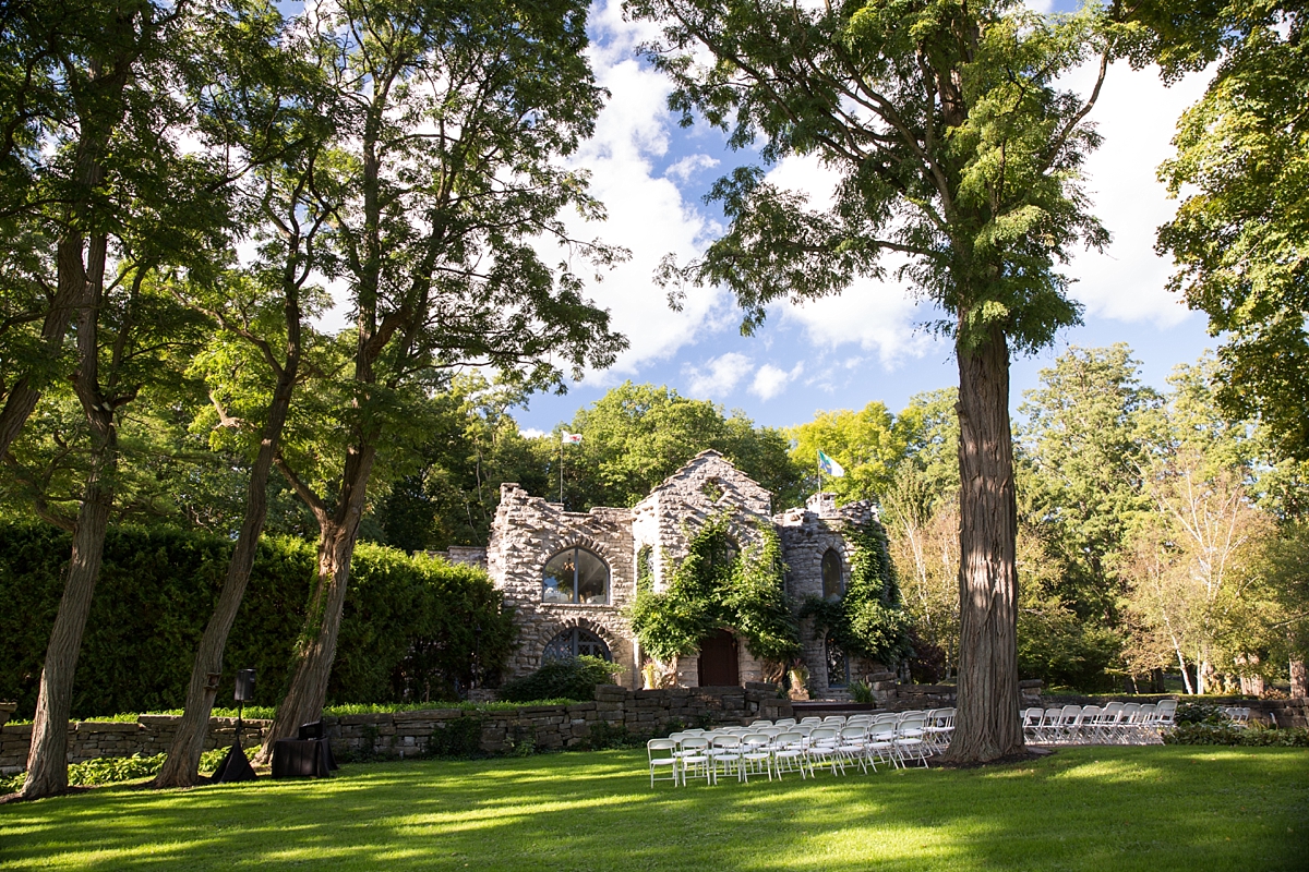 beardslee castle, little falls, ny, sarah heppell photography, beardslee castle ceremony space outside in front